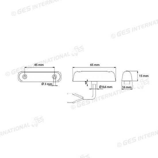 Luce ingombro posteriore a LED