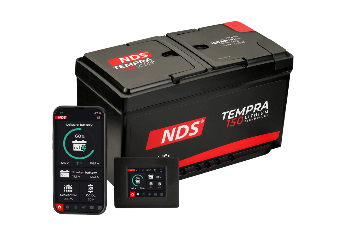 NDS TEMPRA BATTERIA LIFEPO4 12V-150AH