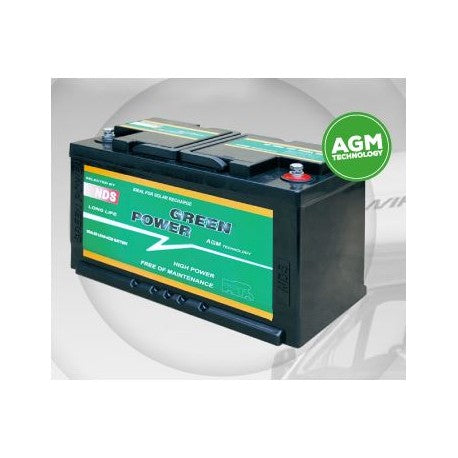 Batteria servizi NDS GREENPOWER AGM 12v 60Ah dimensioni 250x160x200h