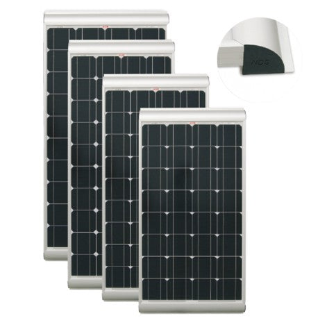 Pannello solare SOLENERGY NDS 100W mono staffe integrate cablato Dimensioni (mm) 1320x530x60